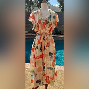 TCEC brush stroke dress